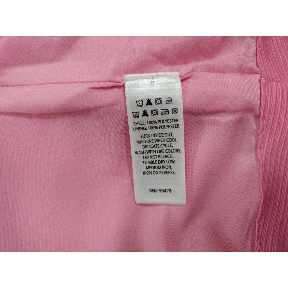 Tommy Bahama Girls Pink Bow-Accent Long Coat Jacket Size 8 Floral Lining, NWT.